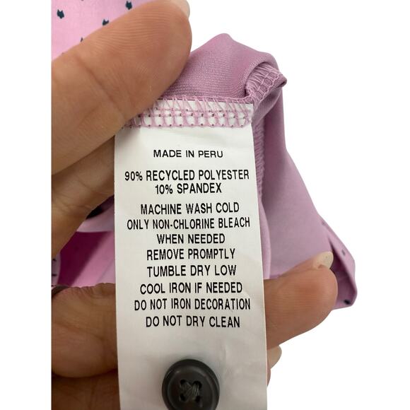 Greyson Golf Polo Men XL Icon Mauve Mist Polo Performance Stretch Wolf Logo - Picture 6 of 9